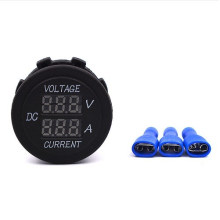 Compteur de courant d&#39;ampère numérique LED DC 1-10A pour moto automobile et voltmètre DC pour 12-24V